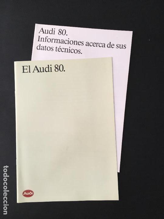 Autos und Motorr&auml;der: Folleto catalogo publicidad original el audi 80 1990