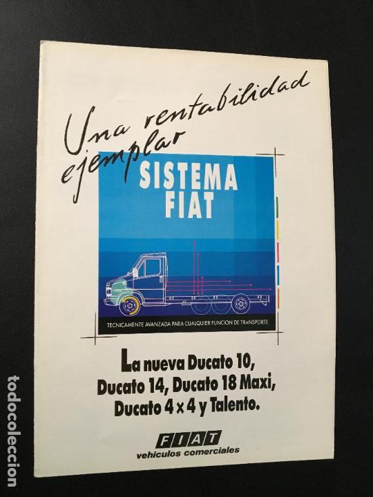 Cars and Motorcycles: Folleto catalogo publicidad original fiat ducato 10 14 18 maxi 4x4 talento