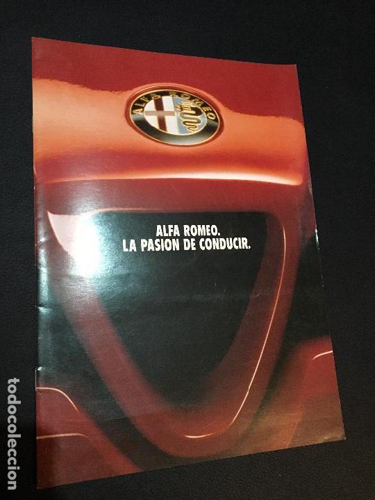 Coches y motocicletas: Folleto catalogo publicidad original alfa romeo 1991