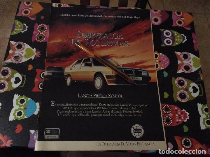 Coches y motocicletas: ANTIGUO ANUNCIO PUBLICIDAD PARA ENMARCAR COCHE LANCIA PRISMA SYMBOL POSIBLE RECOGER EN MALLORCA