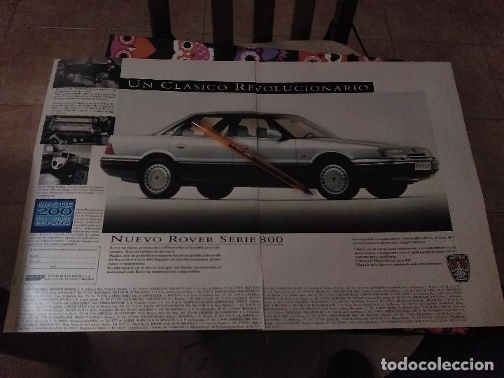 Coches y motocicletas: ANTIGUO ANUNCIO PUBLICIDAD PARA ENMARCAR COCHE ROVER SERIE 800 POSIBLE RECOGER EN MALLORCA