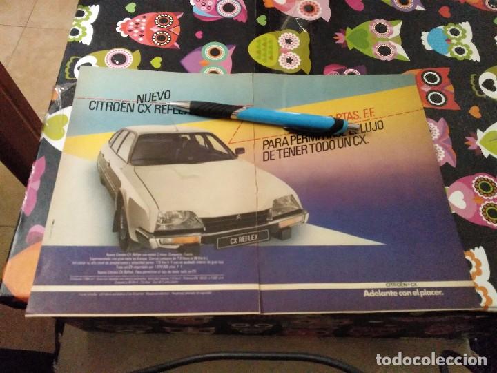Coches y Motocicletas: ANTIGUO ANUNCIO PUBLICIDAD DOBLE HOJA PARA ENMARCAR CITROEN CX REFLEX 2 LITROS