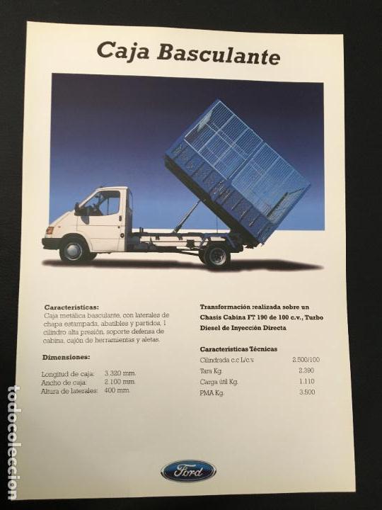 Automobili e Motociclette: Folleto catalogo publicidad original ford caja basculante