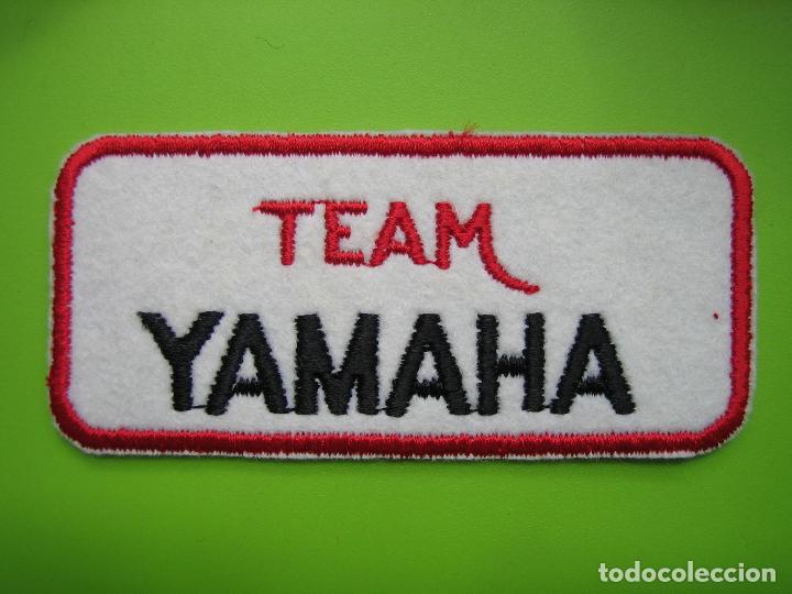 Coches y motocicletas: Parche bordado de la marca Yamaha.A&ntilde;os 80 o 90