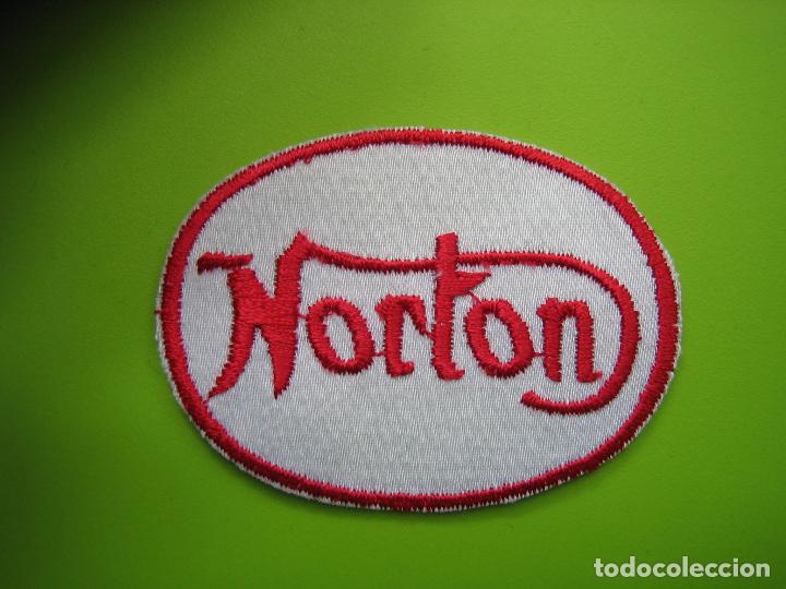 Automobili e Motociclette: Parche bordado de la marca Norton.A&ntilde;os 80 o 90