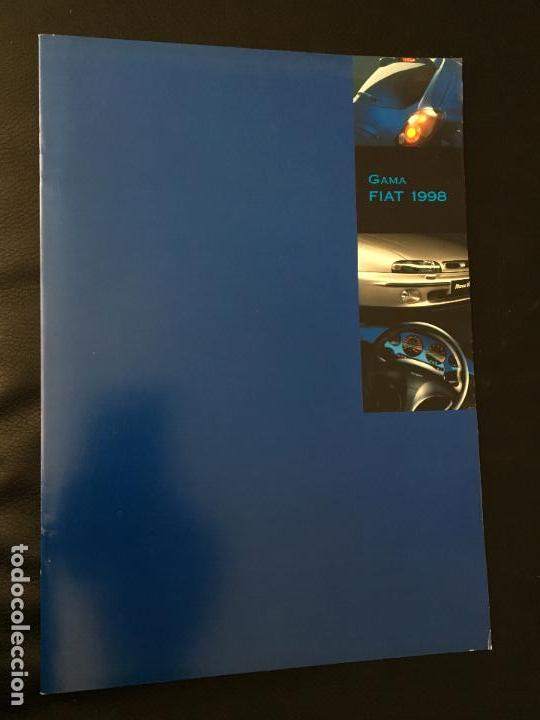 Coches y Motocicletas: Folleto catalogo publicidad original fiat gama de 1998