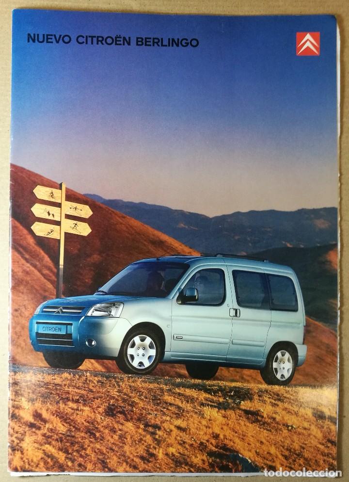 Coches y Motocicletas: CATALOGO FOLLETO PUBLICIDAD ORIGINAL NUEVO CITROEN BERLINGO . a&ntilde;o 2002. 24 pag.