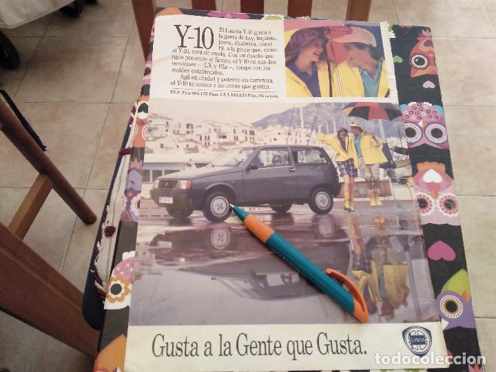 Coches y motocicletas: ANTIGUO ANUNCIO PUBLICIDAD PARA ENMARCAR COCHE LANCIA Y - 10 RECOGIDA GRATIS EN MALLORCA