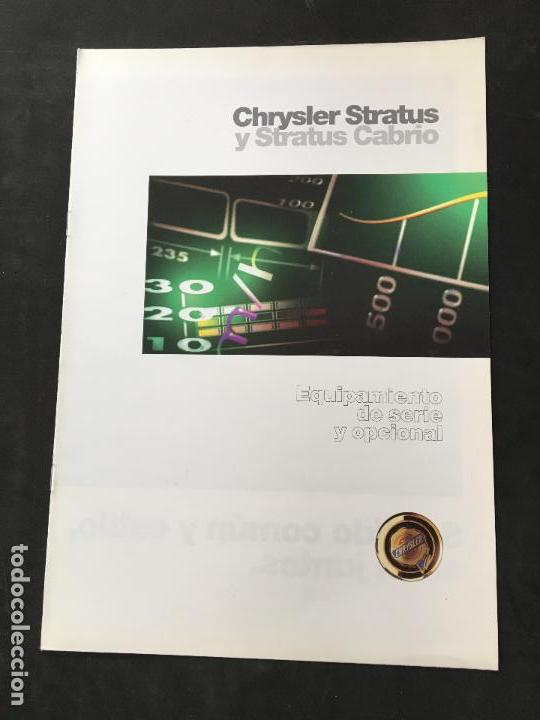 Coches y Motocicletas: Folleto catalogo publicidad original chrysler stratus cabrio de 1995 equipamiento