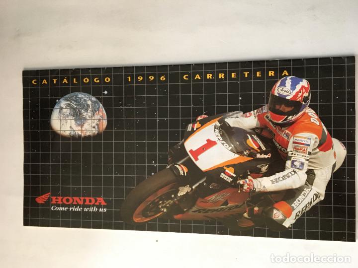 Coches y Motocicletas: Folleto catalogo publicidad original honda de 1996 cb ns vf vt cbr vfr gl st ntv carretera