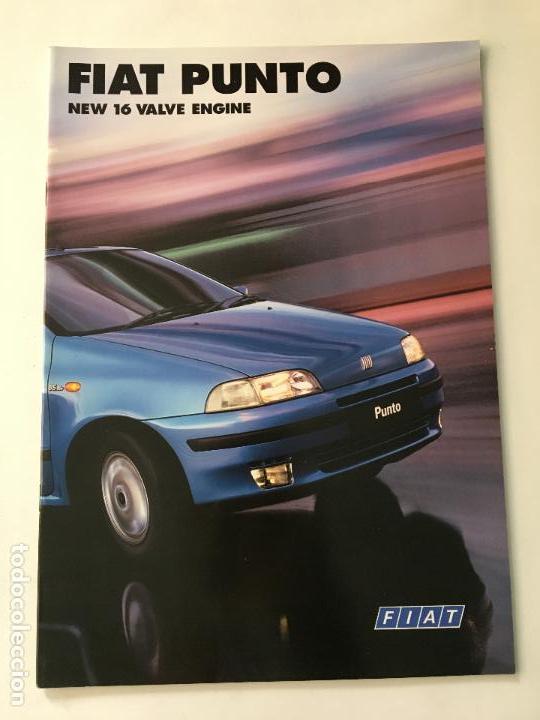 Coches y Motocicletas: Folleto catalogo publicidad original fiat punto new 16 valve engine de 1998