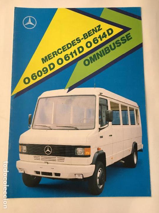 Coches y motocicletas: Folleto catalogo publicidad original mercedes-benz 0 609 d-o 611 d-o 614 d de 1989 omnibusse