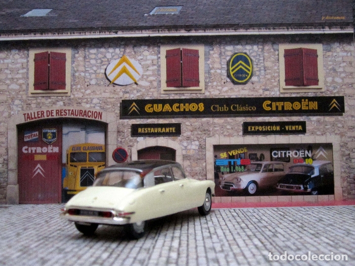 Coches y Motocicletas: Diorama Citroen 1/43 CLUB CLASICO