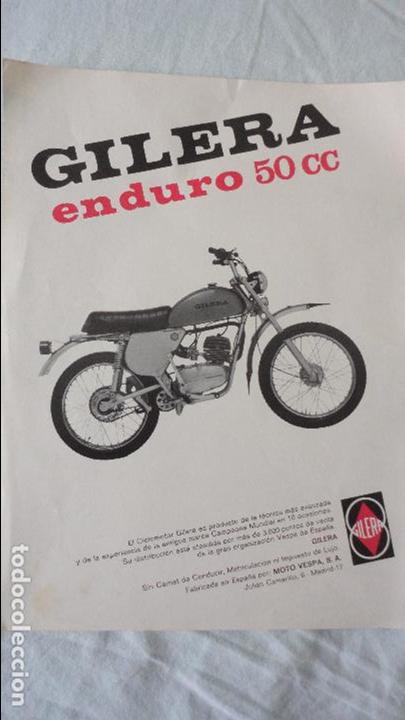 Coches y Motocicletas: HOLA PUBLICITARIA.GILERA ENDURO 50cc. MOTO VESPA