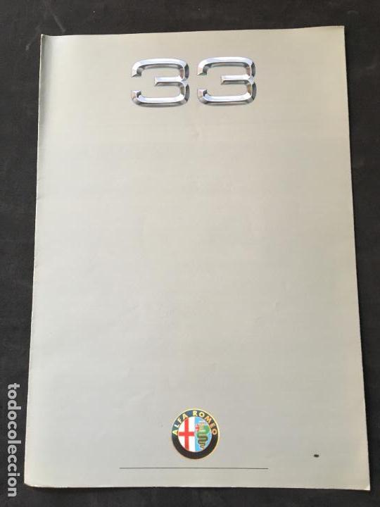 Coches y motocicletas: Folleto catalogo publicidad original alfa romeo 33 a&ntilde;os 80