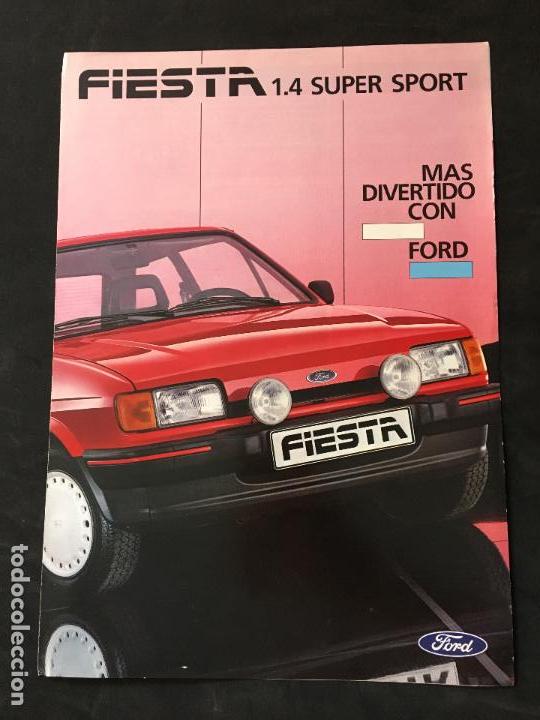 Cars and Motorcycles: Folleto catalogo publicidad original ford fiesta 1.4 super sport 1986