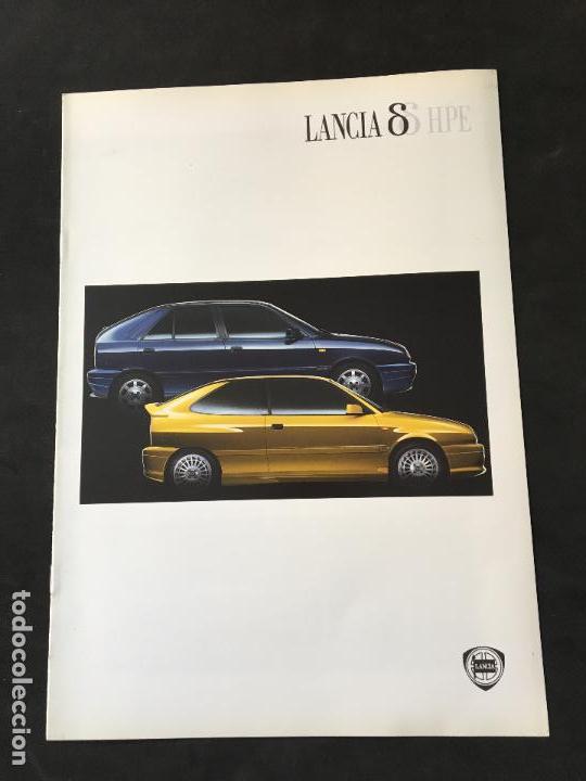 Coches y motocicletas: Folleto catalogo publicidad original lancia hpe 1999