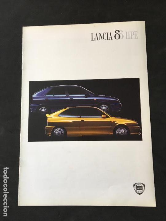 Coches y motocicletas: Folleto catalogo publicidad original lancia hpe 1997