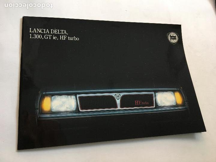 Coches y motocicletas: Folleto catalogo publicidad original lancia delta 1.300 gt ie hf turbo 1988