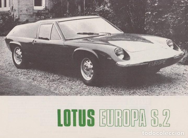 Carros e motociclos: CAT&Aacute;LOGO ORIGINAL LOTUS EUROPA S.2 (1969)