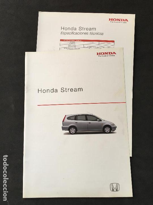 Coches y Motocicletas: Folleto catalogo publicidad original honda stream 2005