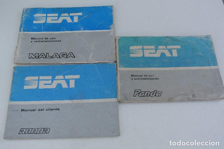 Coches y motocicletas: TRES CATALOGOS DE SEAT , MALAGA , RONDA Y PANDA