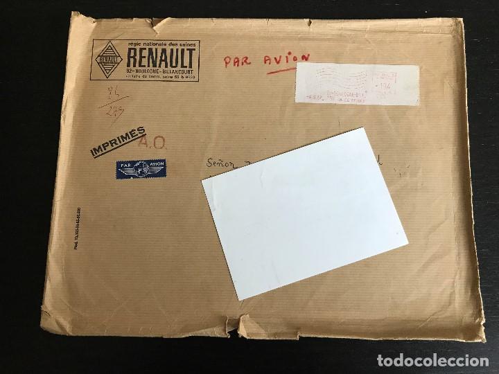 Autos und Motorr&auml;der: SOBRE VACIO RENAULT VILLANCOURT - ORIGINAL A&Ntilde;O 1967 - COLECCIONISMO AUTOMOVIL NO CATALOGO MANUAL