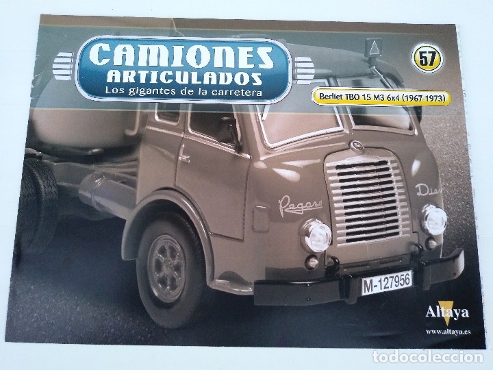 Autos und Motorr&auml;der: Fasc&iacute;culo 57 Camiones Articulados Berliet TBO 15 M3 6x4 (1967-1973) Altaya Nuevo