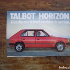 Coches y Motocicletas: TALBOT HORIZON - CATALOGO PUBLICIDAD ORIGINAL - TALBOT SIMCA CHRYSLER DODGE ESPAÑA