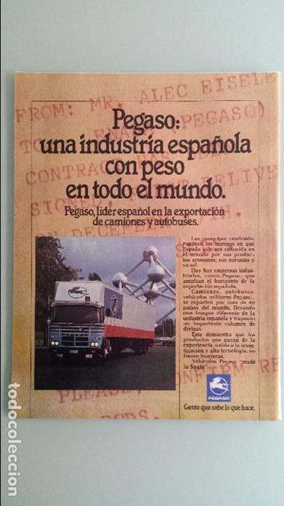 Coches y motocicletas: Hoja publicidad Pegaso Bruselas