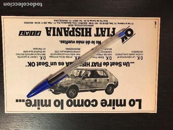 Coches y motocicletas: SEAT RITMO FIAT HISPANIA - RECORTE PRENSA REVISTA ANUNCIO PUBLICIDAD