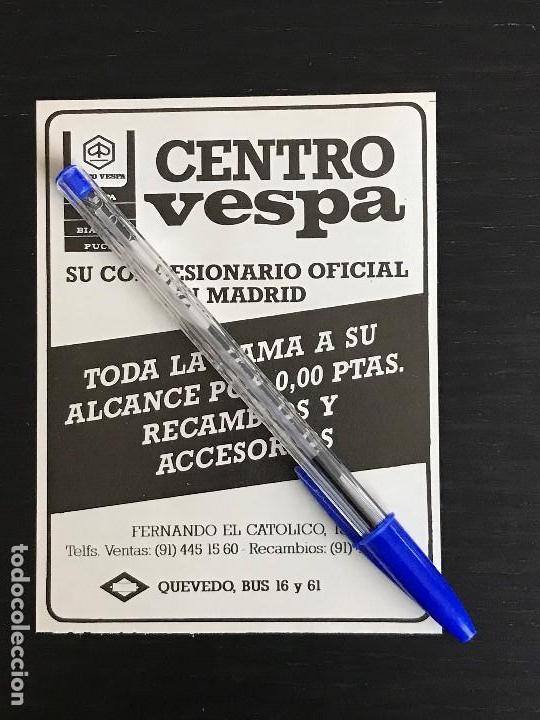 Coches y Motocicletas: CENTRO VESPA MADRID GILERA BIANCHI PUCH - RECORTE PRENSA REVISTA ANUNCIO PUBLICIDAD