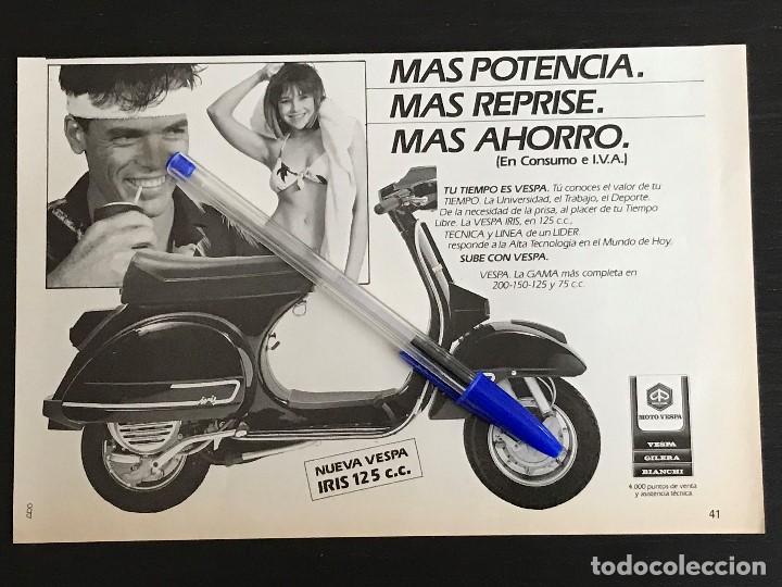 Coches y Motocicletas: VESPA IRIS 125 - RECORTE PRENSA REVISTA ANUNCIO PUBLICIDAD