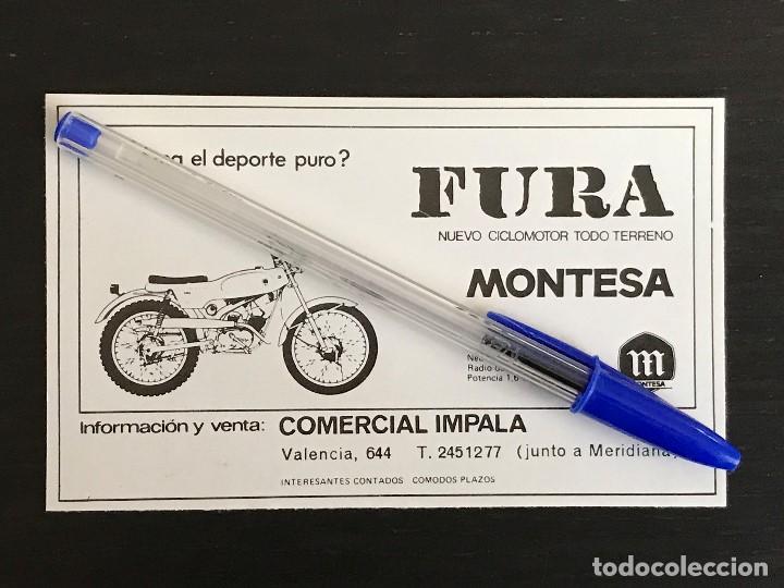 Coches y Motocicletas: MONTESA FURA CICLOMOTOR COMERCIAL IMPALA BARCELONA - RECORTE PRENSA REVISTA ANUNCIO PUBLICIDAD