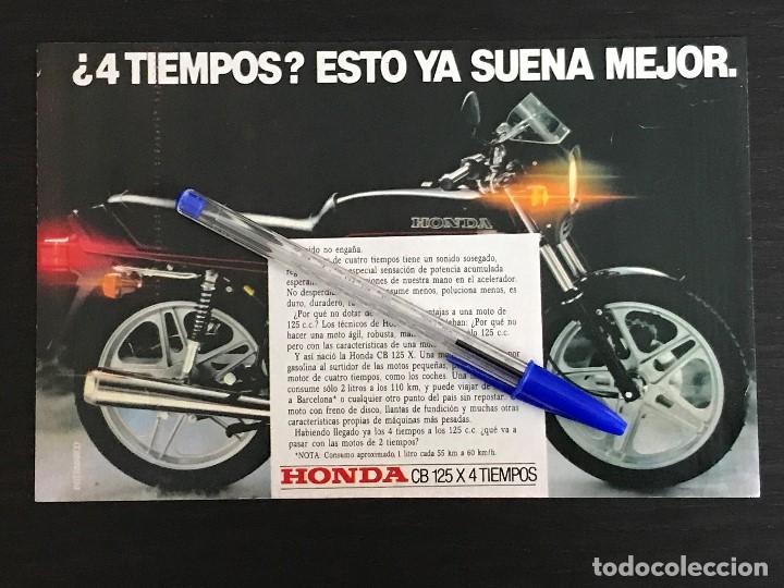Coches y motocicletas: HONDA CB 125 X CBX 4 TIEMPOS - RECORTE PRENSA REVISTA ANUNCIO PUBLICIDAD