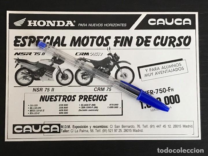 Autos und Motorr&auml;der: HONDA NSR 75 II CRM 75 CAUCA MADRID - RECORTE PRENSA REVISTA ANUNCIO PUBLICIDAD