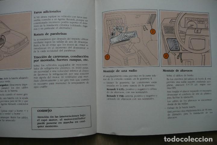 renault 9-manual de usuario y entretenimiento v - Comprar Catálogos