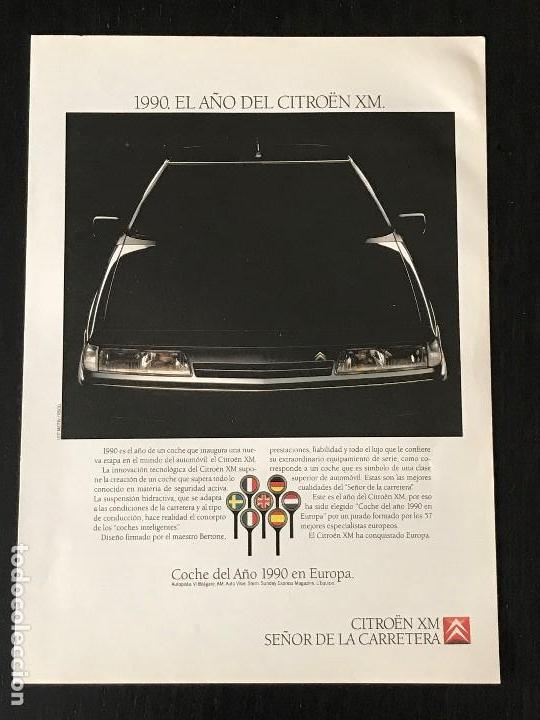 Coches y Motocicletas: CITROEN XM - ANUNCIO RECORTE PUBLICIDAD DE REVISTA - NO CATALOGO MANUAL FOLLETO FOTO