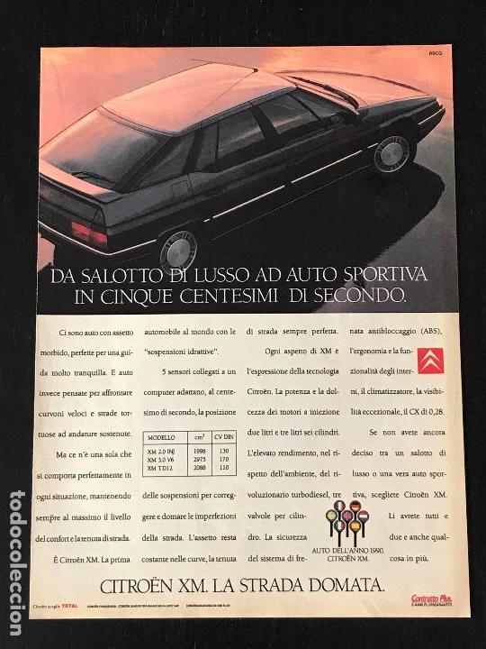 Coches y Motocicletas: CITROEN XM - ANUNCIO RECORTE PUBLICIDAD DE REVISTA - NO CATALOGO MANUAL FOLLETO FOTO