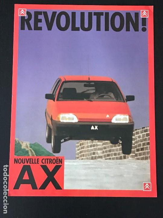 Coches y Motocicletas: CITROEN AX - ANUNCIO RECORTE PUBLICIDAD DE REVISTA - NO CATALOGO MANUAL FOLLETO FOTO POSTER