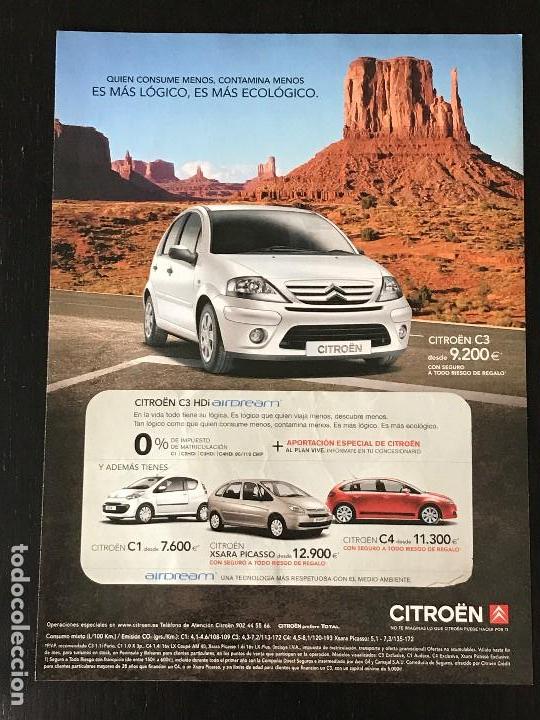 Coches y Motocicletas: CITROEN C3 C1 C4 - ANUNCIO RECORTE PUBLICIDAD DE REVISTA - NO CATALOGO MANUAL FOLLETO FOTO POSTER