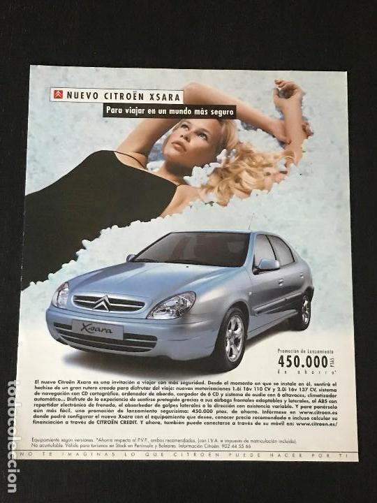 Coches y Motocicletas: CITROEN XSARA - ANUNCIO RECORTE PUBLICIDAD DE REVISTA - NO CATALOGO MANUAL FOLLETO FOTO POSTER