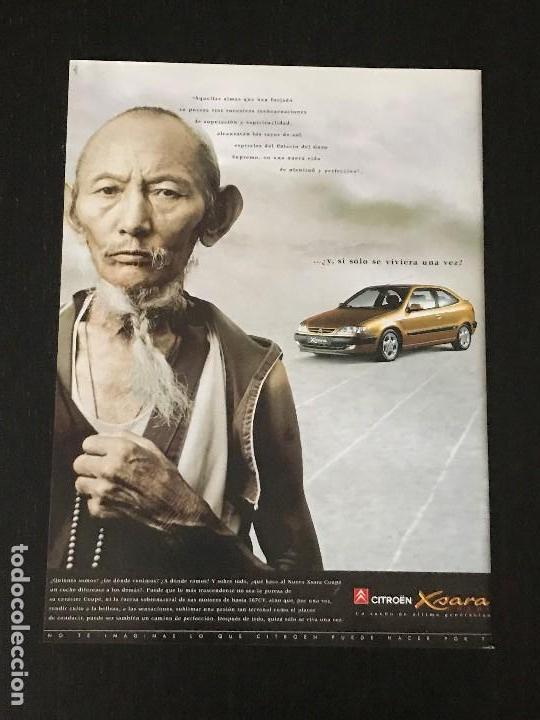 Coches y Motocicletas: CITROEN XSARA - ANUNCIO RECORTE PUBLICIDAD DE REVISTA - NO CATALOGO MANUAL FOLLETO FOTO POSTER