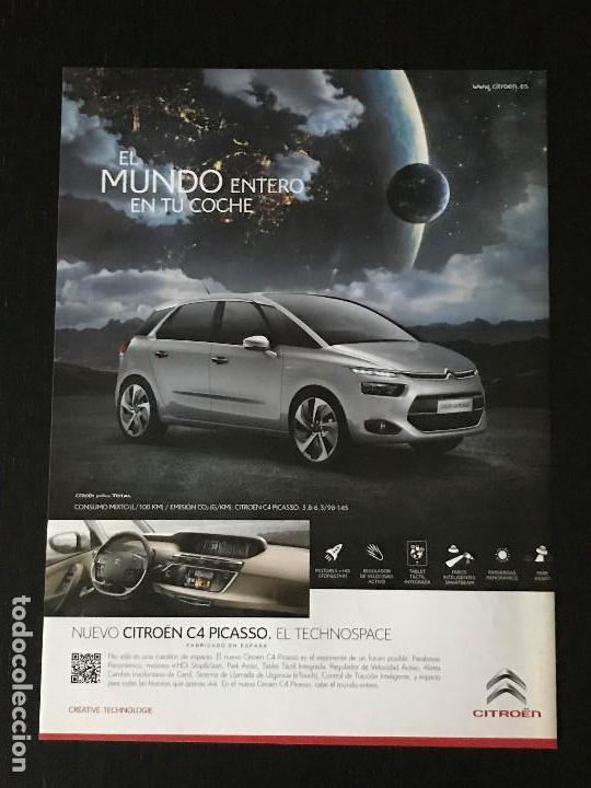 Coches y Motocicletas: CITROEN C4 PICASSO - ANUNCIO RECORTE PUBLICIDAD DE REVISTA - NO CATALOGO MANUAL FOLLETO FOTO POSTER