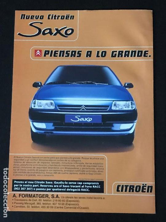 Autos und Motorr&auml;der: CITROEN SAXO - ANUNCIO RECORTE PUBLICIDAD DE REVISTA - NO CATALOGO MANUAL FOLLETO FOTO POSTER