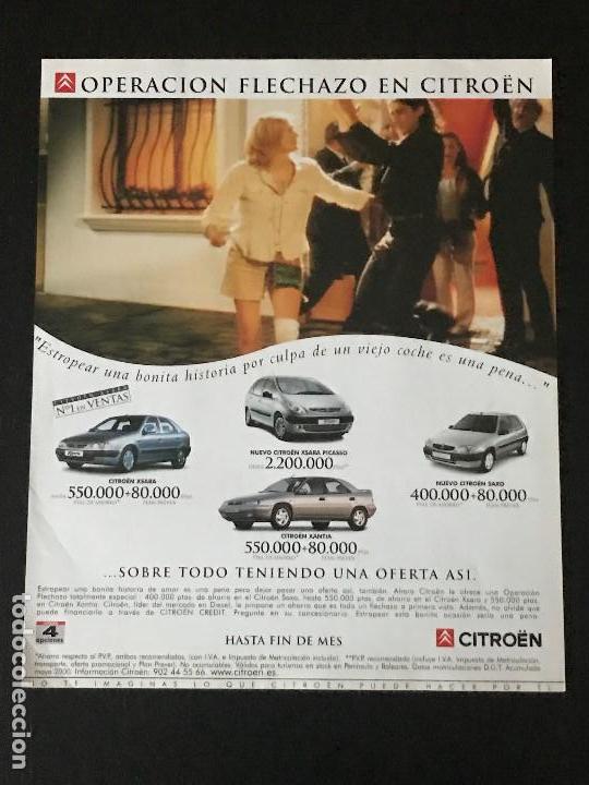 Coches y Motocicletas: CITROEN XSARA SAXO - ANUNCIO RECORTE PUBLICIDAD DE REVISTA - NO CATALOGO MANUAL FOLLETO FOTO POSTER