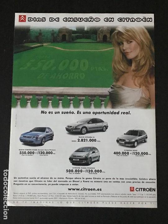 Coches y Motocicletas: CITROEN XSARA - ANUNCIO RECORTE PUBLICIDAD DE REVISTA - NO CATALOGO MANUAL FOLLETO FOTO POSTER