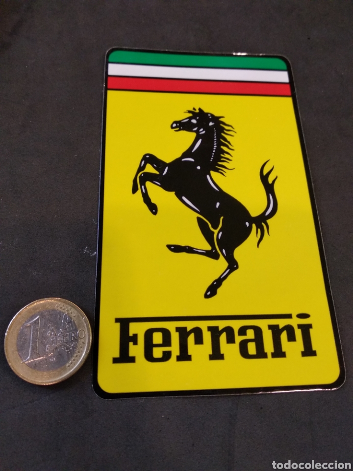 Coches y motocicletas: PEGATINA FERRARI. ESCUDO RECTANGULAR - Foto 2