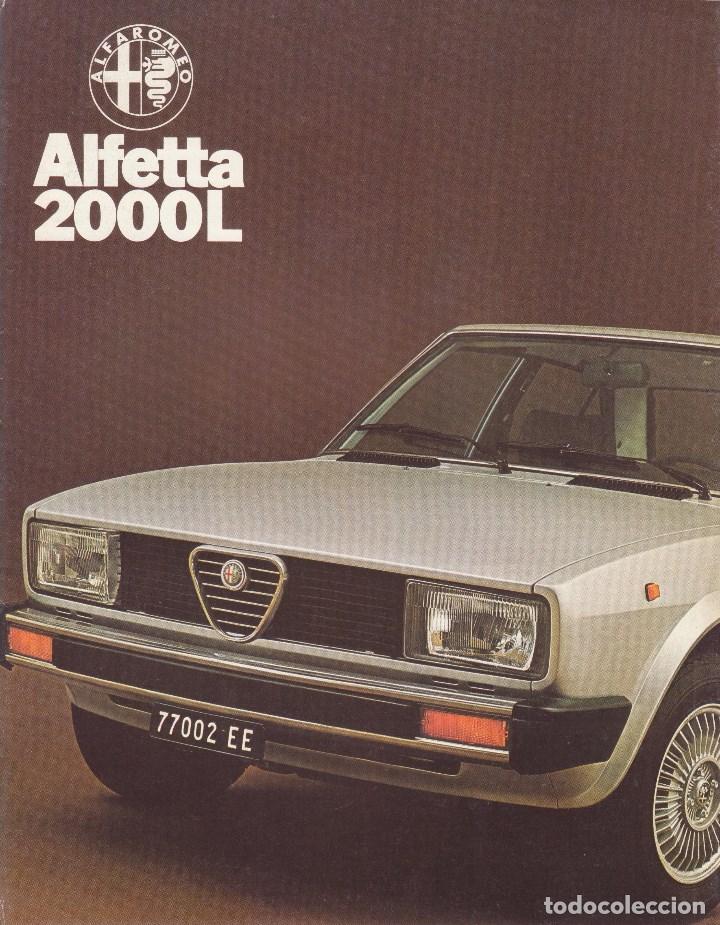 Carros e motociclos: CAT&Aacute;LOGO ORIGINAL ALFA ROMEO ALFETTA 2000 L INGL&Eacute;S