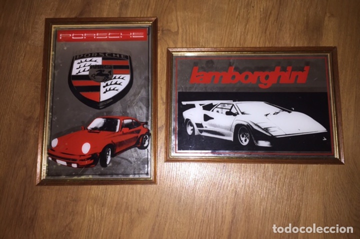 Automobili e Motociclette: Cuadros espejos porche y lamborghini a&ntilde;os 80